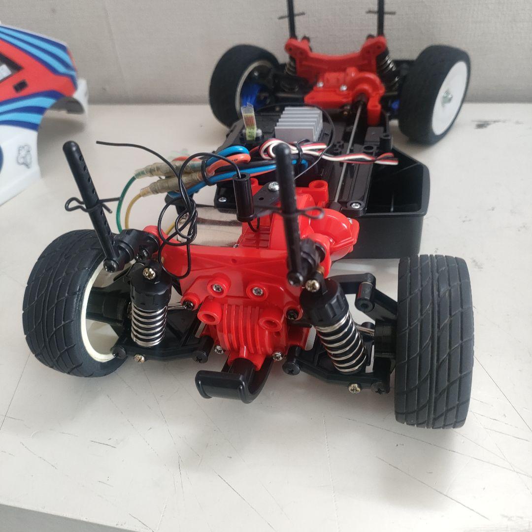 【当時物、レア】タミヤTA02シャーシ、プロポ、メカ付き、ランチアボディ付き