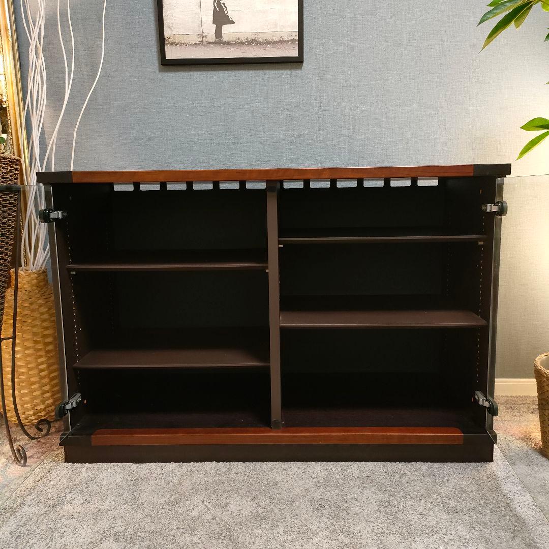 【SONYヴィンテージ】ミッドセンチュリーガラスキャビネット