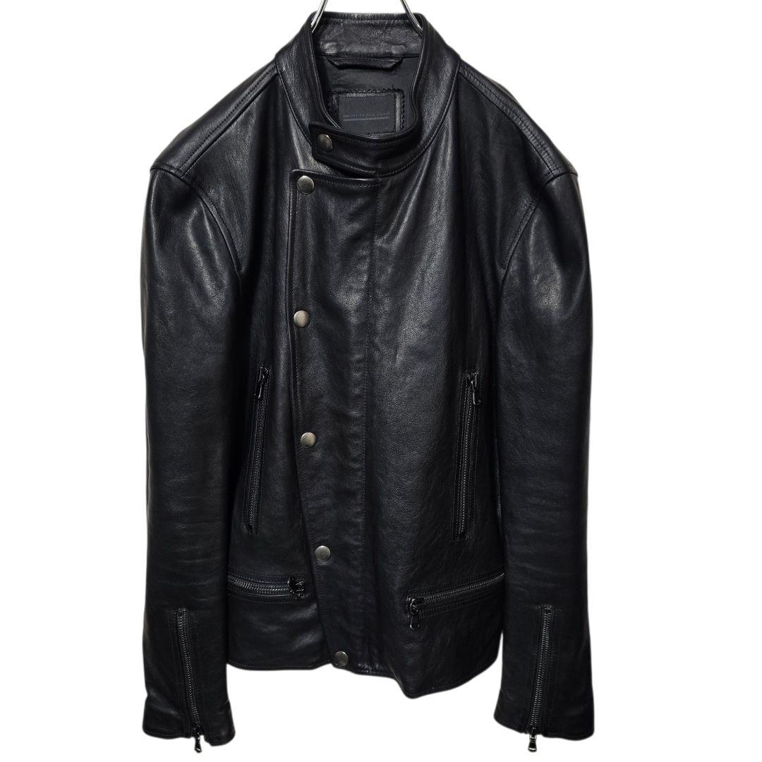 DIESEL BLACKGOLD シングルライダースジャケット ラムレザー 46