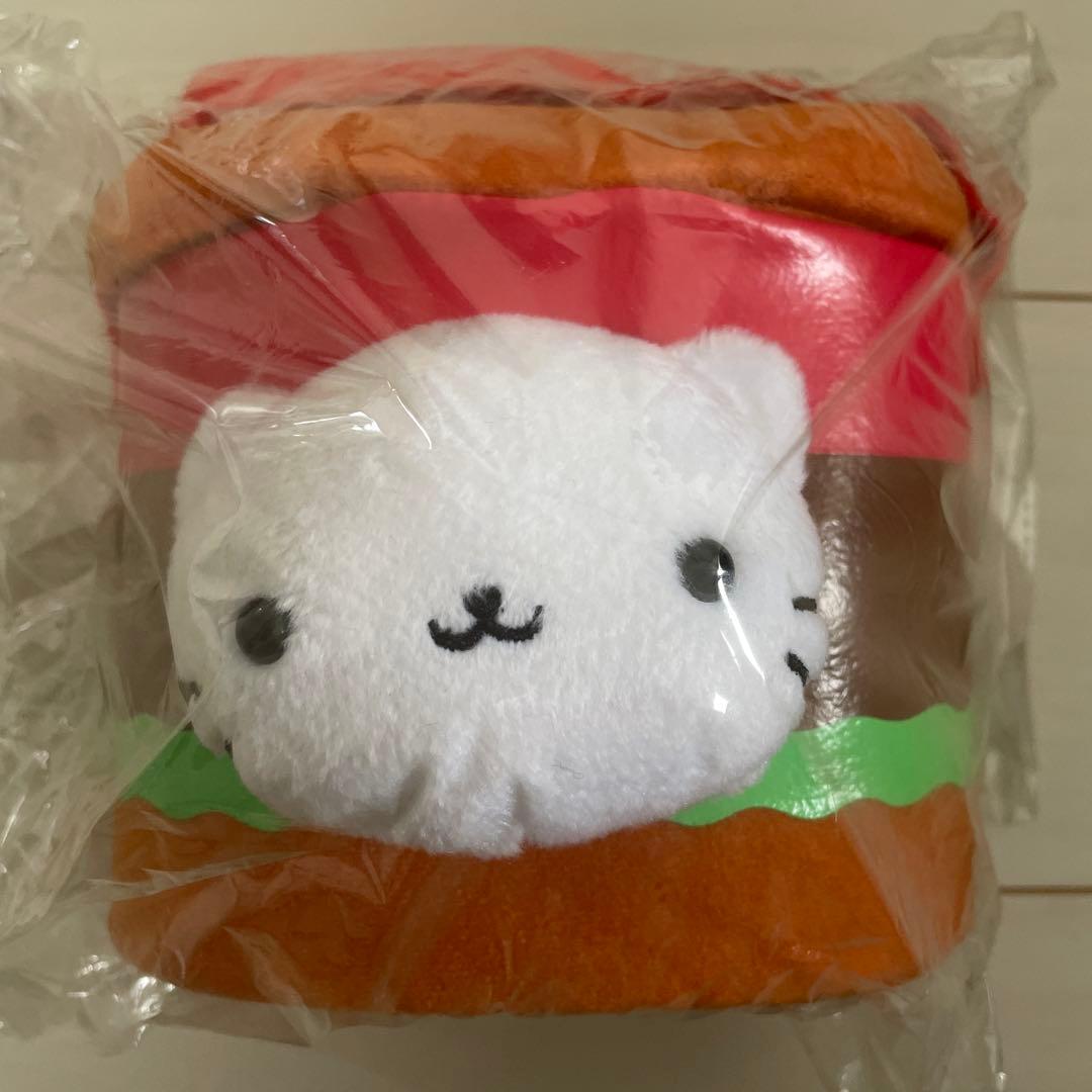 にゃんにゃんにゃんこ　ぬいぐるみ　バーガーポーチ　サンエックス タグ付き美品