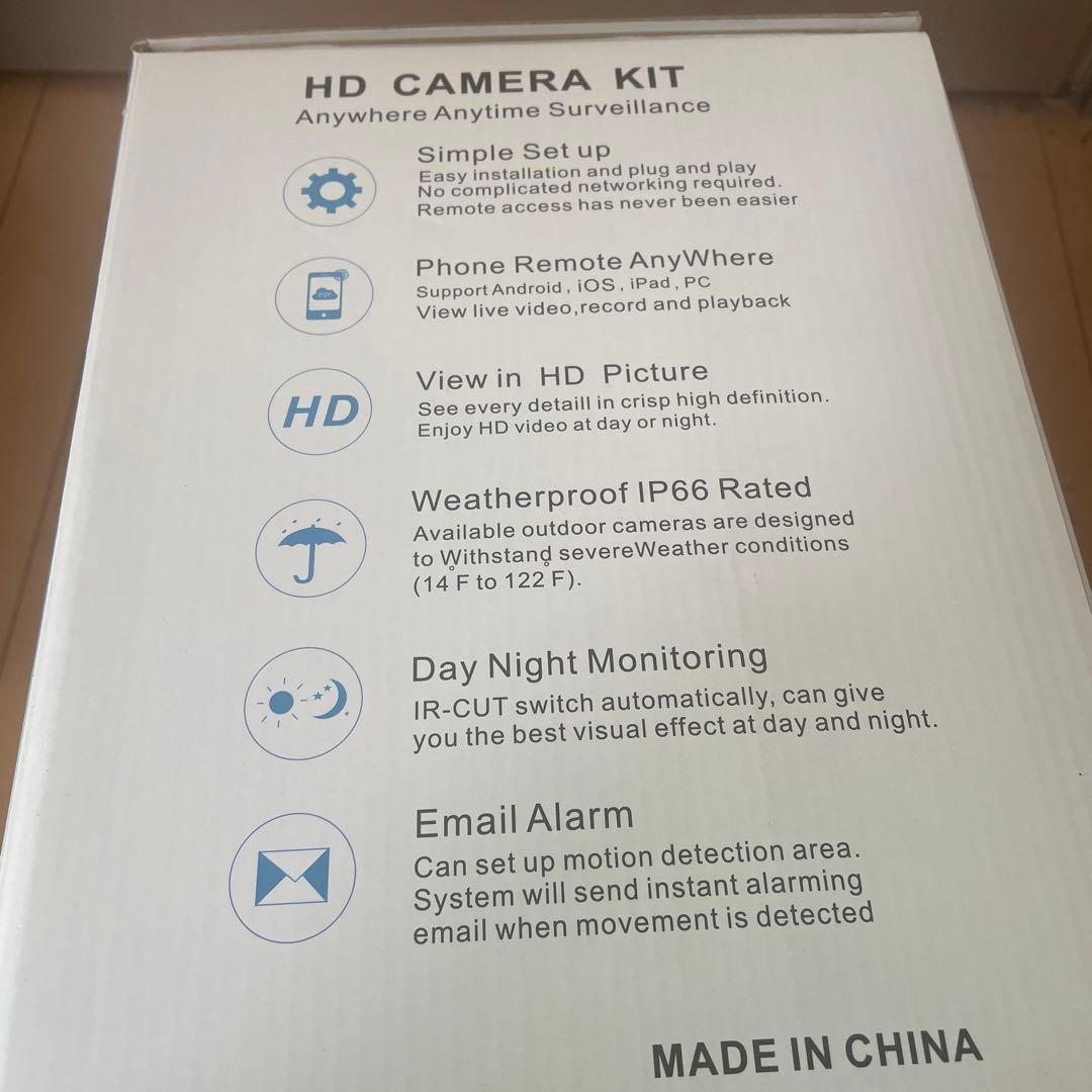 新品　zoohi 防犯カメラセット 2台 1TB HDD