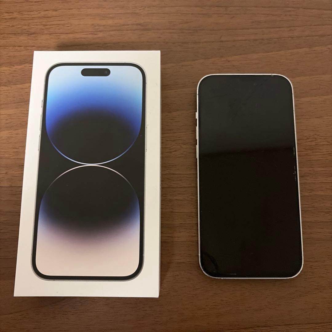 iPhone14Pro 128GB ホワイト 充電ケーブル付き