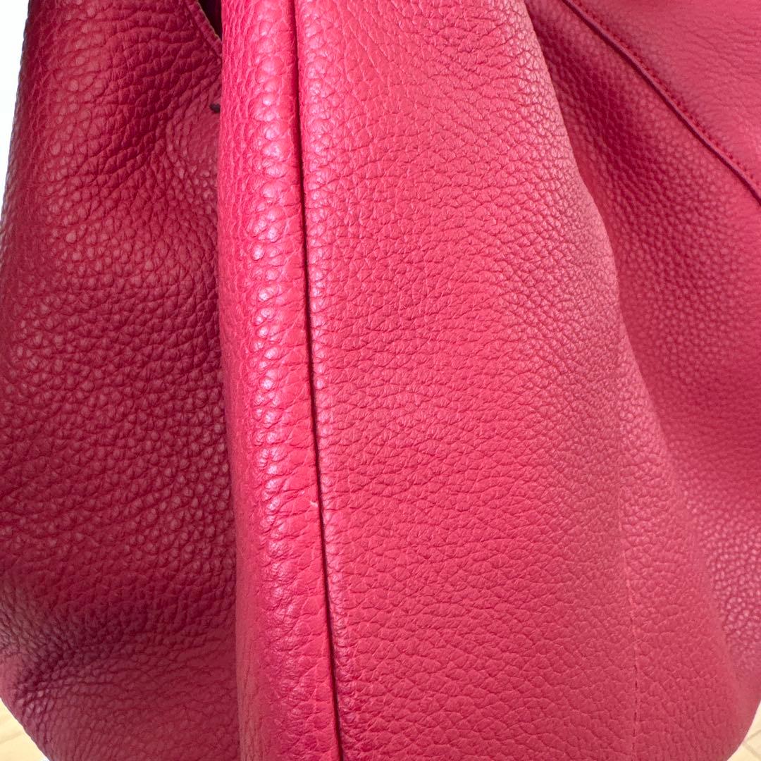 【美品】LOEWE バック カリエ ホーボー ハンドバッグ　レッド