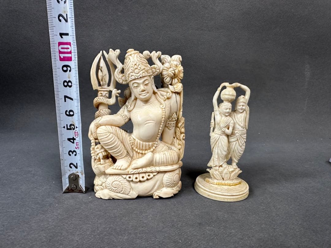 極上　置物　チベット　仏像　天然素材　アンティーク　和彫　置物　骨董　飾り物