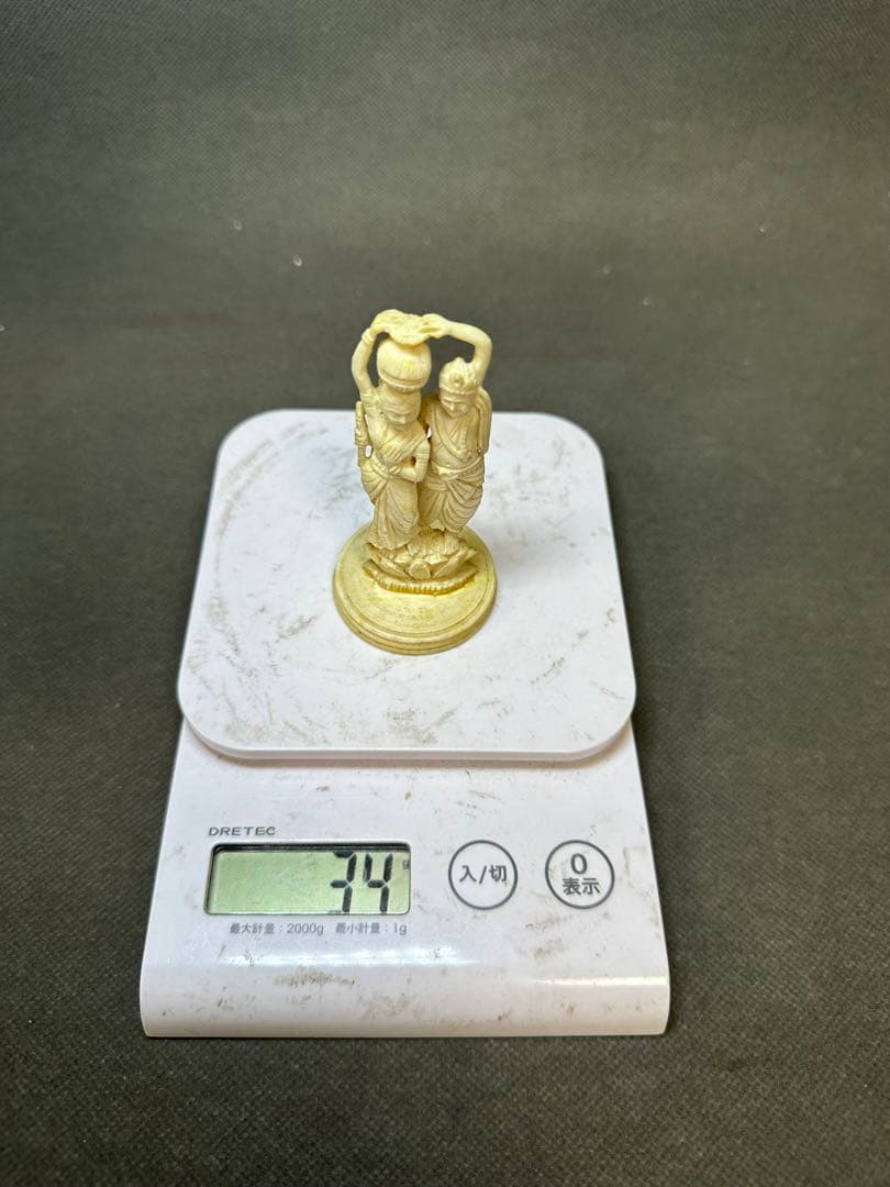 極上　置物　チベット　仏像　天然素材　アンティーク　和彫　置物　骨董　飾り物