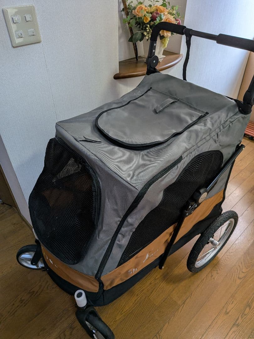 【美品】大型犬・多頭飼いカート「Silver Wing」4輪バギー