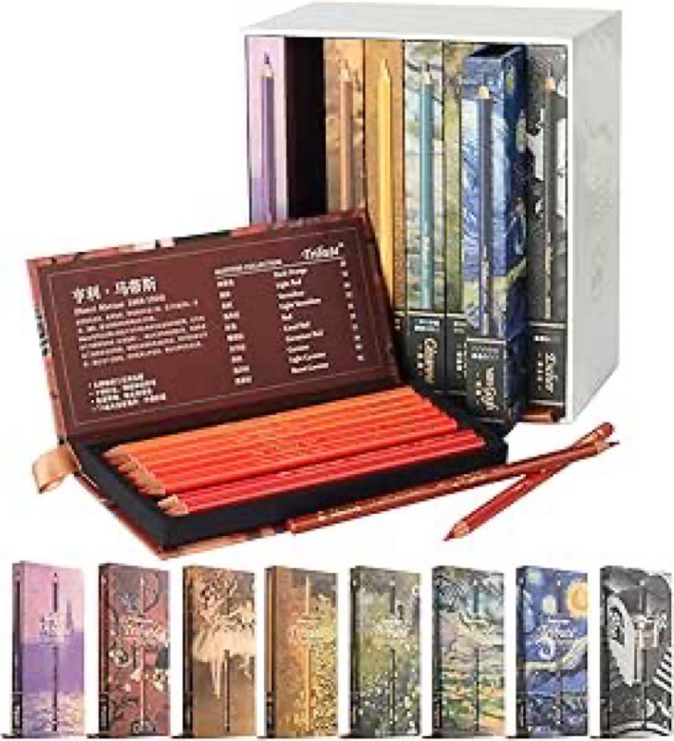 油性鉛筆 80色 大人の色鉛筆 油性 プロ用色鉛筆 塗り絵 色鉛筆 大人スケッチ