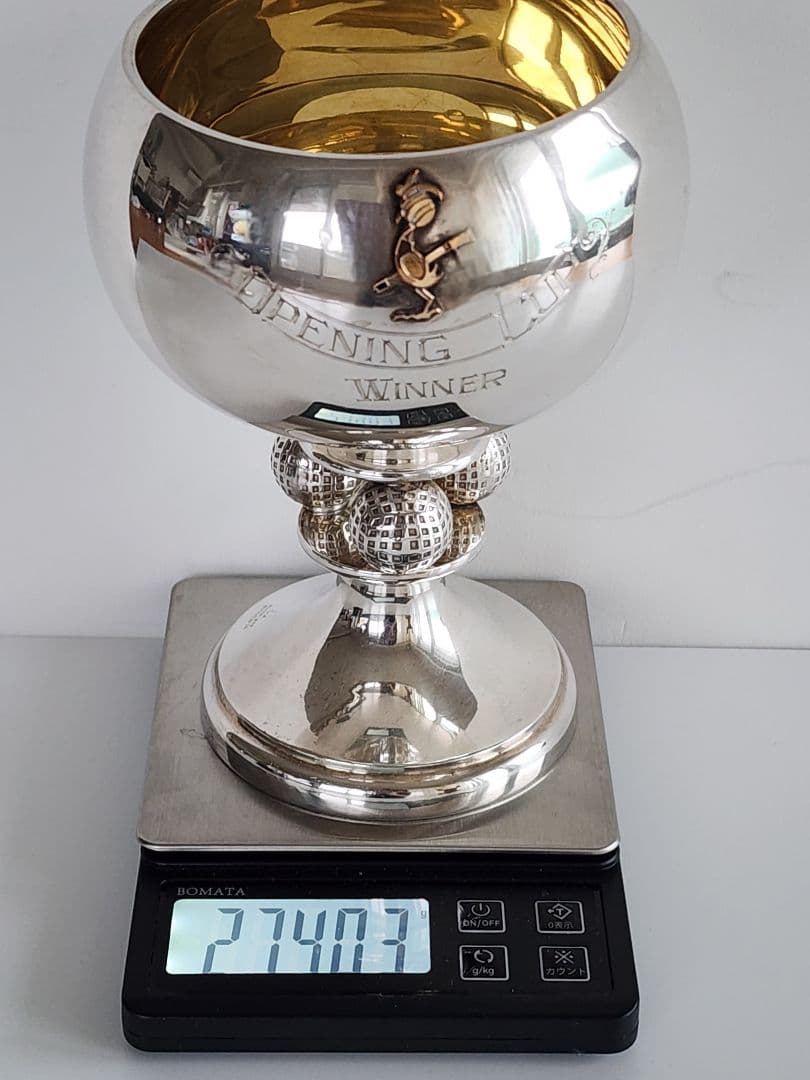 アンティーク Silver 920 274.03g　ゴルフ 記念カップ