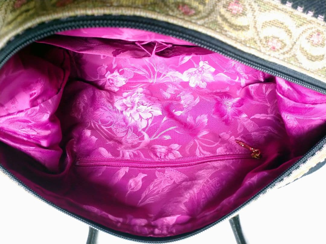 【新品】シンクビー ゴブラン織り ボストン/ハンドバッグ/ハンドバッグ