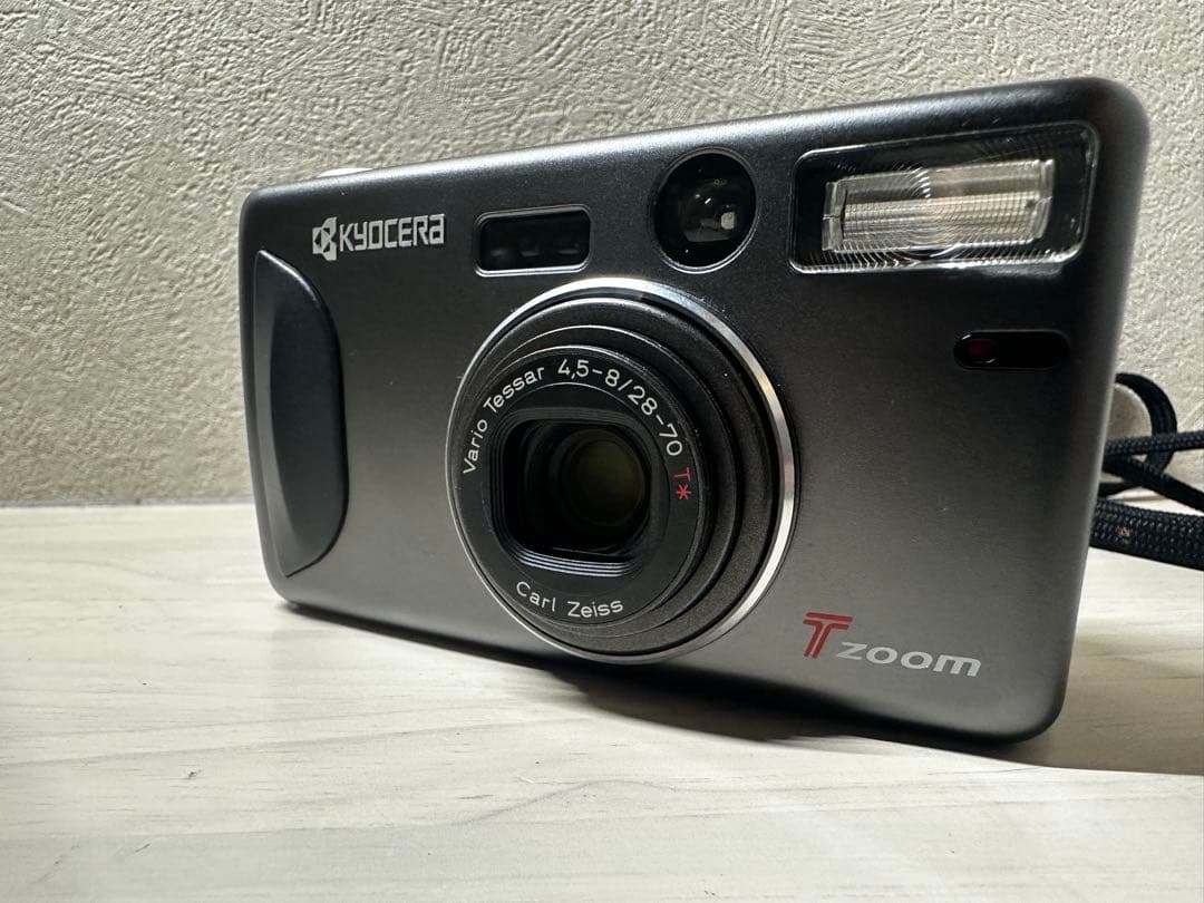 希少【美品】kyocera T ZOOM 電池　フィルム　カメラ　京セラ