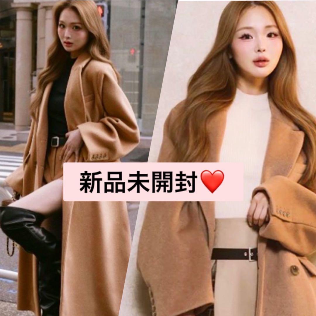 新品未開封　ダーリッチ darich ダブルロングチェスターコート　FREE