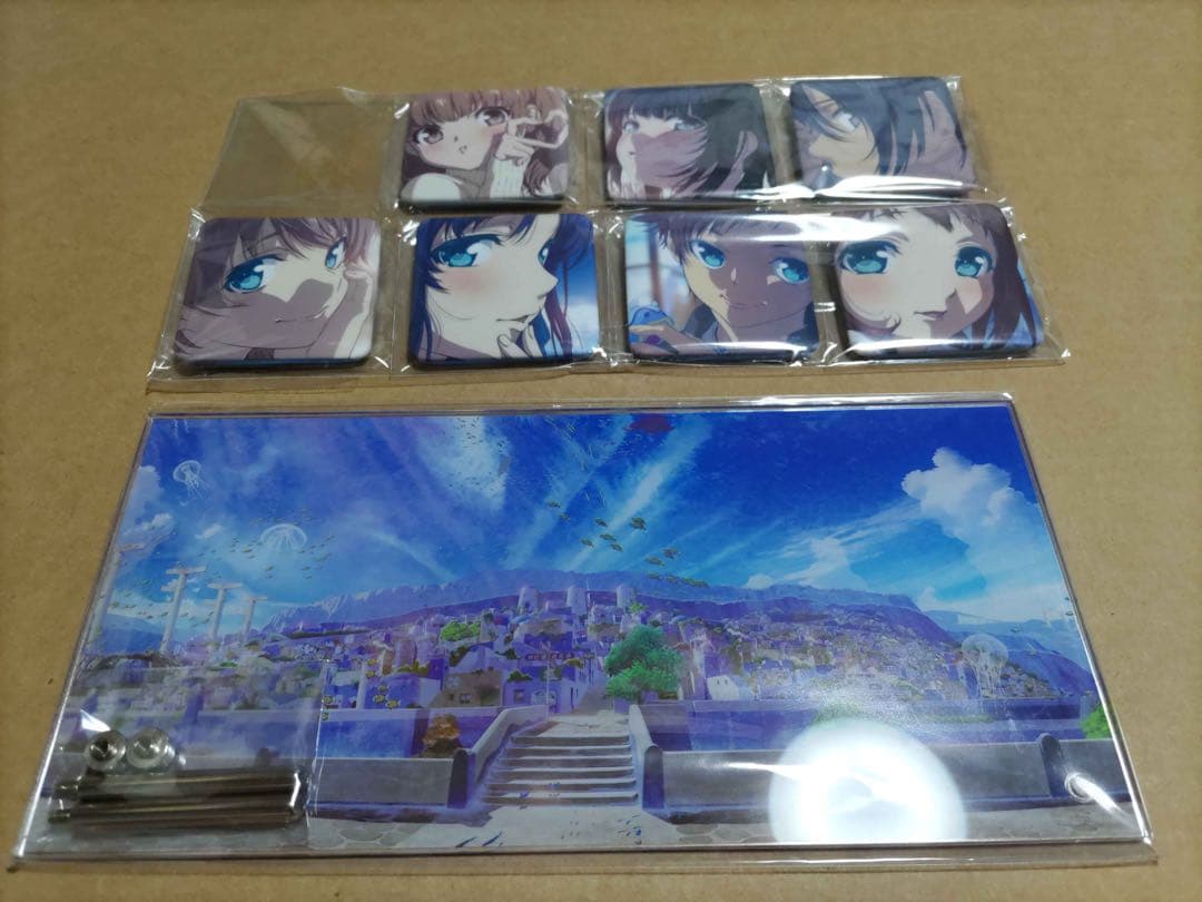 凪のあすから　熊野市 応援クラファン　缶バッジセット　アクリルスタンド