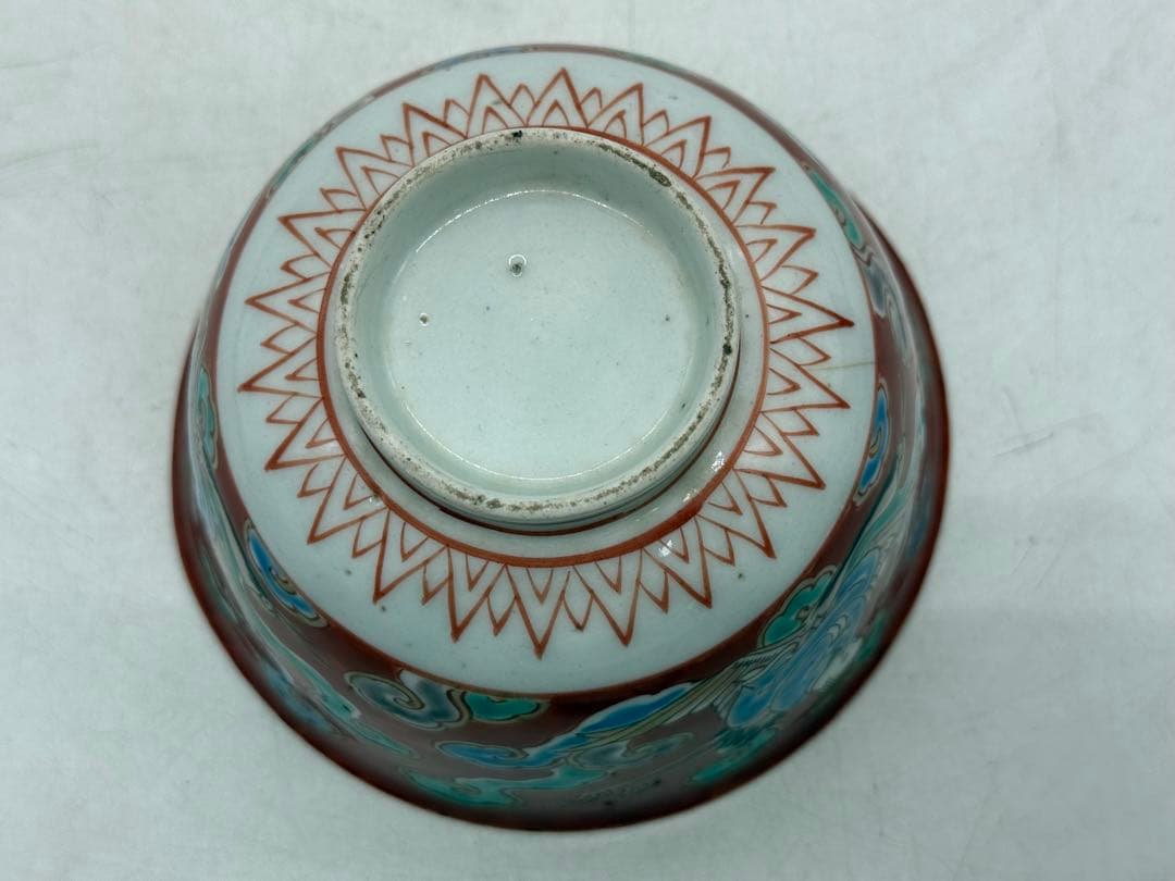 中国　色絵お碗2点　新渡　送料込み251022