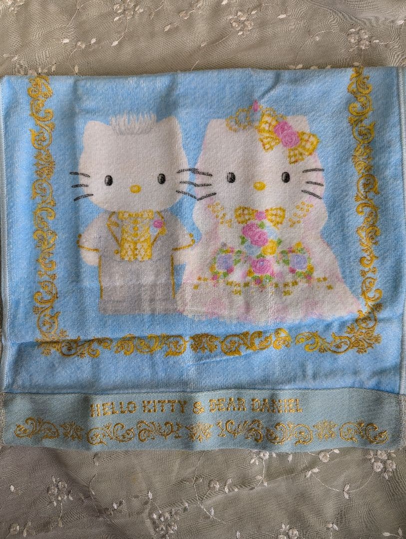 激レア未使用ハローキティ & ダニエル ウエディングフェイスタオル1枚1999年