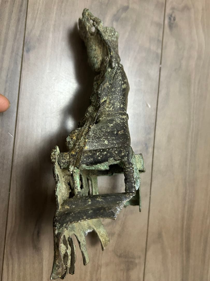 古董 中国明時代 觀音銅像 旧家藏出し