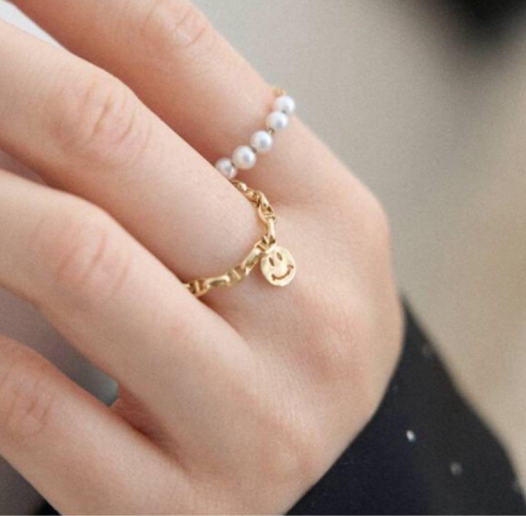 GIGI/ジジ 別注 SMILE CHAIN RING EX イエナ