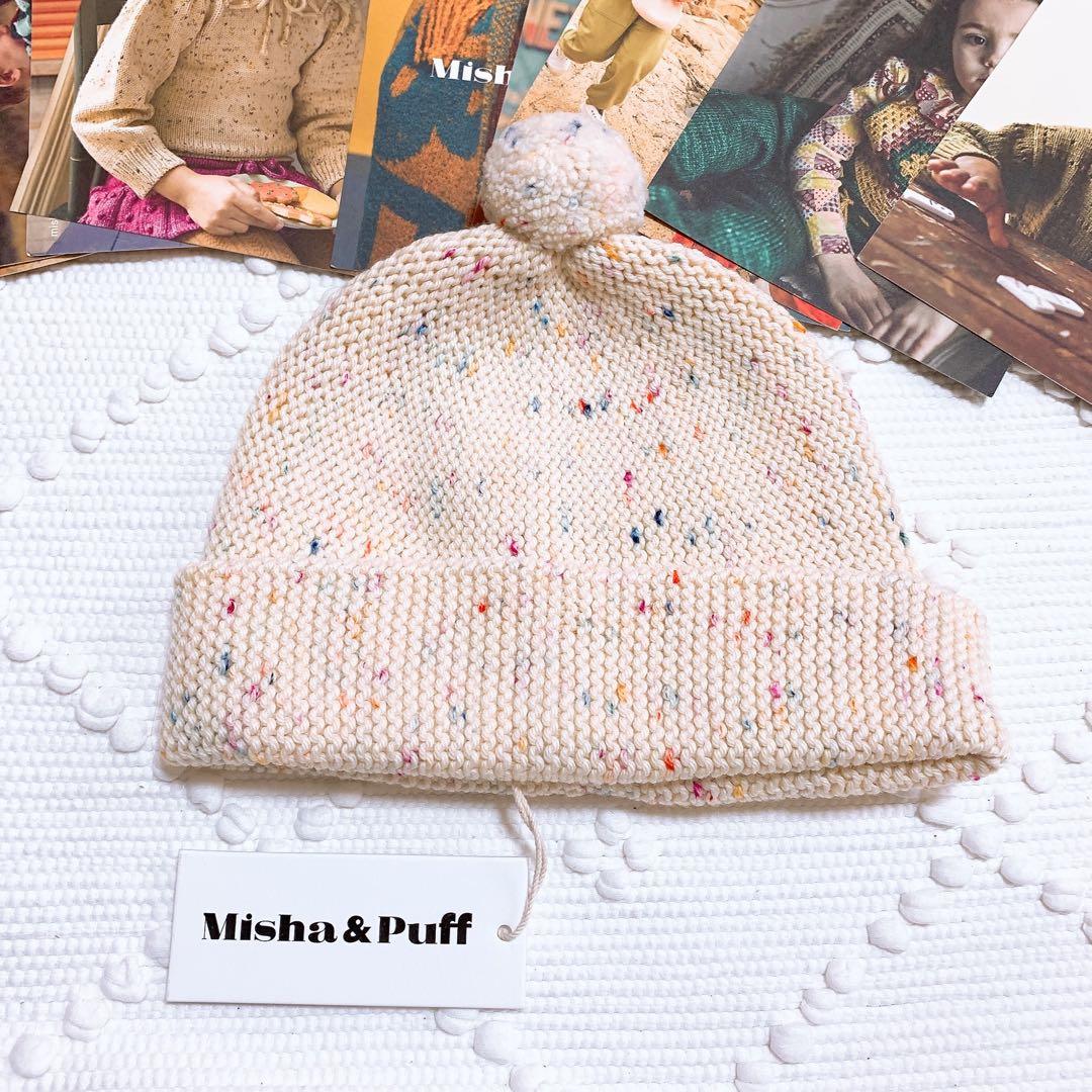 新品タグ付き‼︎misha&puff ニット帽 4-8y ミーシャアンドパフ