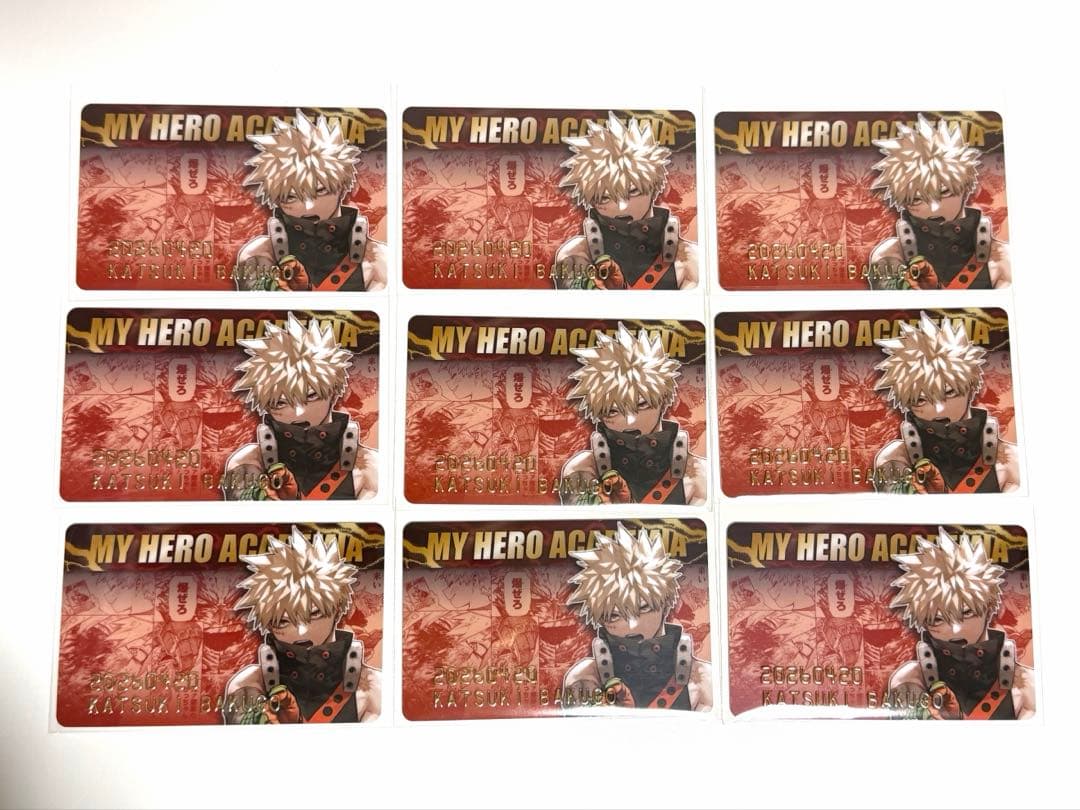 ヒロアカ　バースデイコレクションカード2026　爆豪勝己　9枚セット