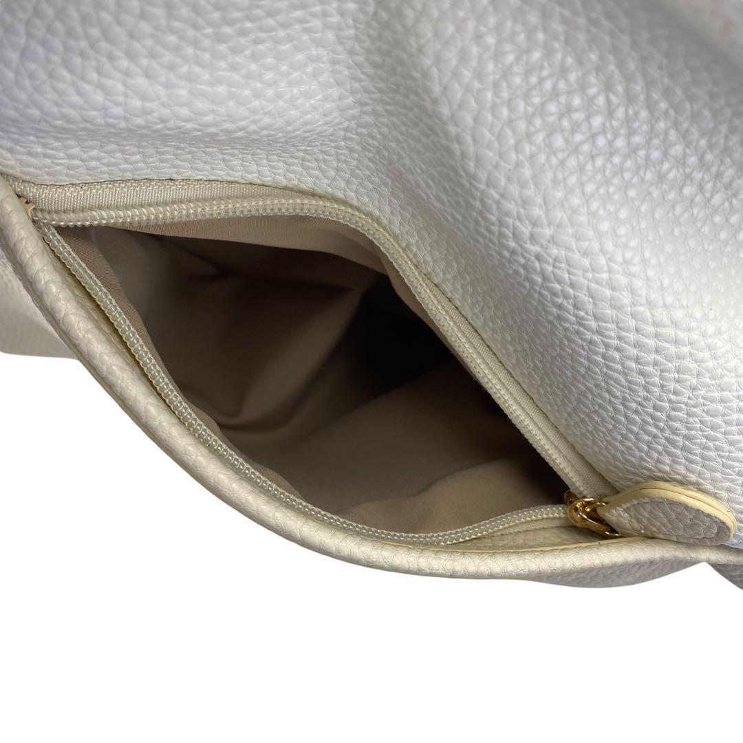 【美品】 Kitamura キタムラ ショルダーバッグ シボ革 ベージュ レザー