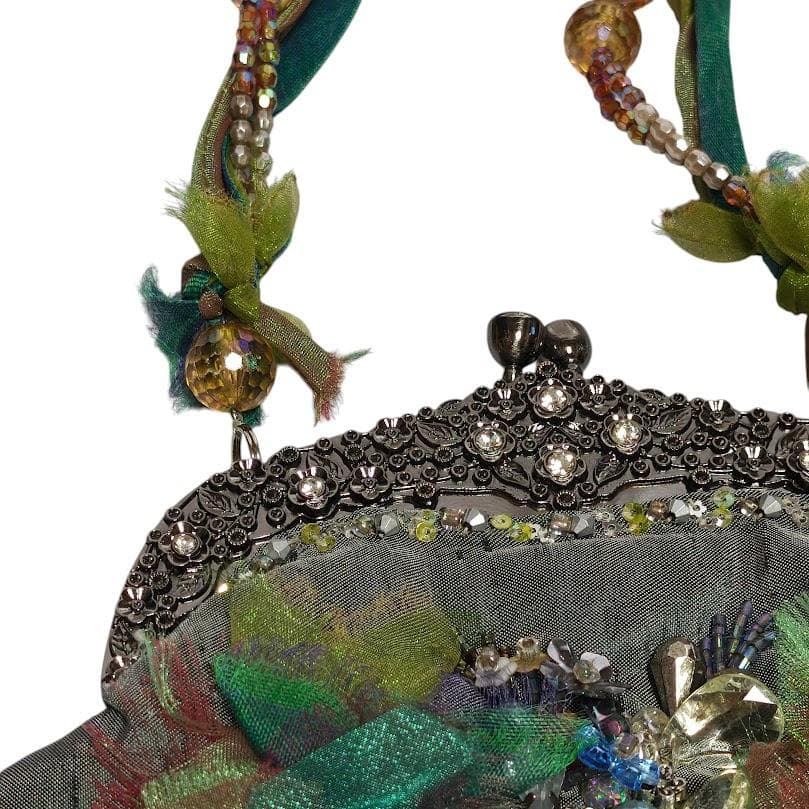 希少 MARY FRANCES メアリーフランシス ビーズ刺繍 ショルダーバッグ