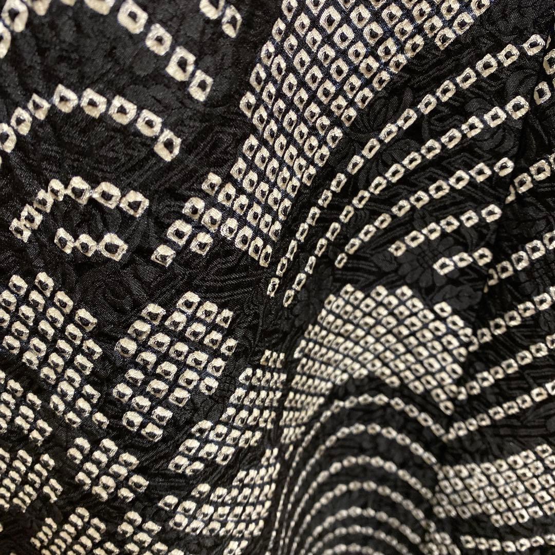 総絞り　着物振り袖リメイク正絹　チュニック　パンツ　ワンピース未使用　3点セット