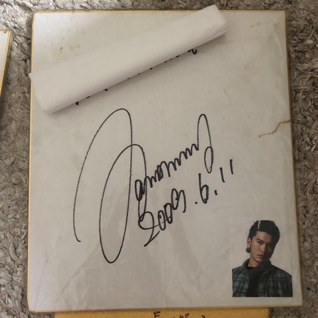 最終値下げ！！元TOKIO長瀬さんのサイン色紙