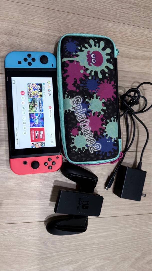 Nintendo Switch 青/赤 本体 充電器・ケース付き