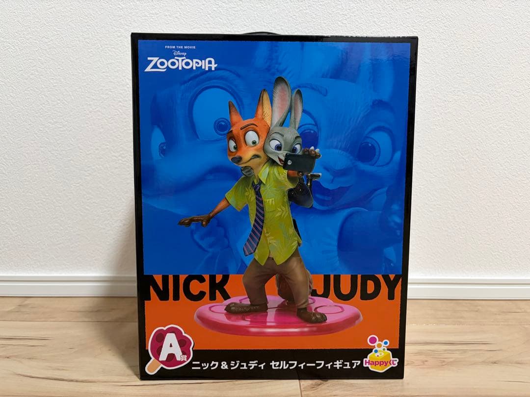 Happyくじ A賞 ニック&ジュディ セルフィーフィギュア