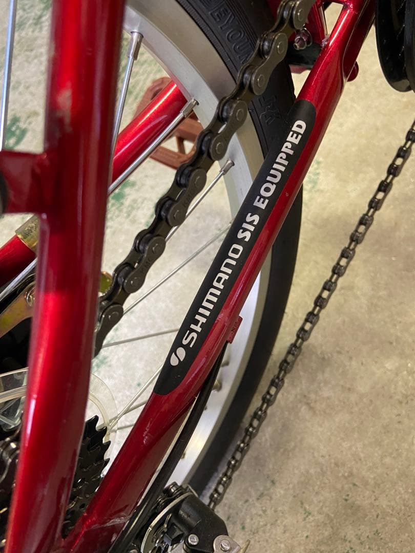 11RT1 折りたたみ自転車 レッド 20インチ 6段変速