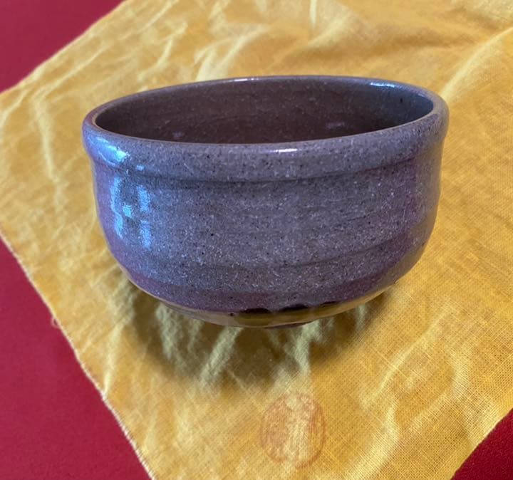 御深井窯変　李朝風茶碗　松原保広造