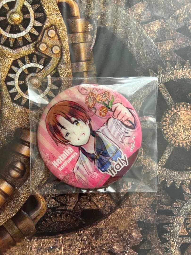 【お値下げ中】　ヘタリア　チェンジング缶バッチ　イタリア