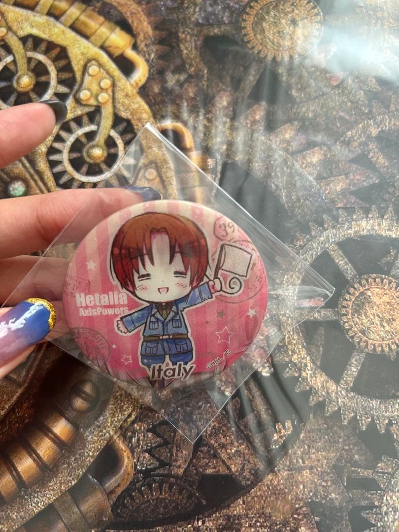 【お値下げ中】　ヘタリア　チェンジング缶バッチ　イタリア