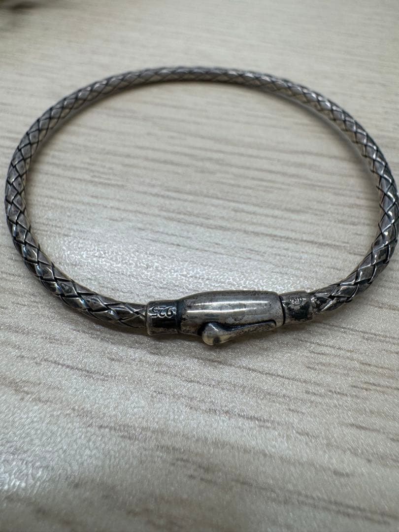 ボッテガヴェネタ イントレチャート　ブレスレット　　925シルバー　M