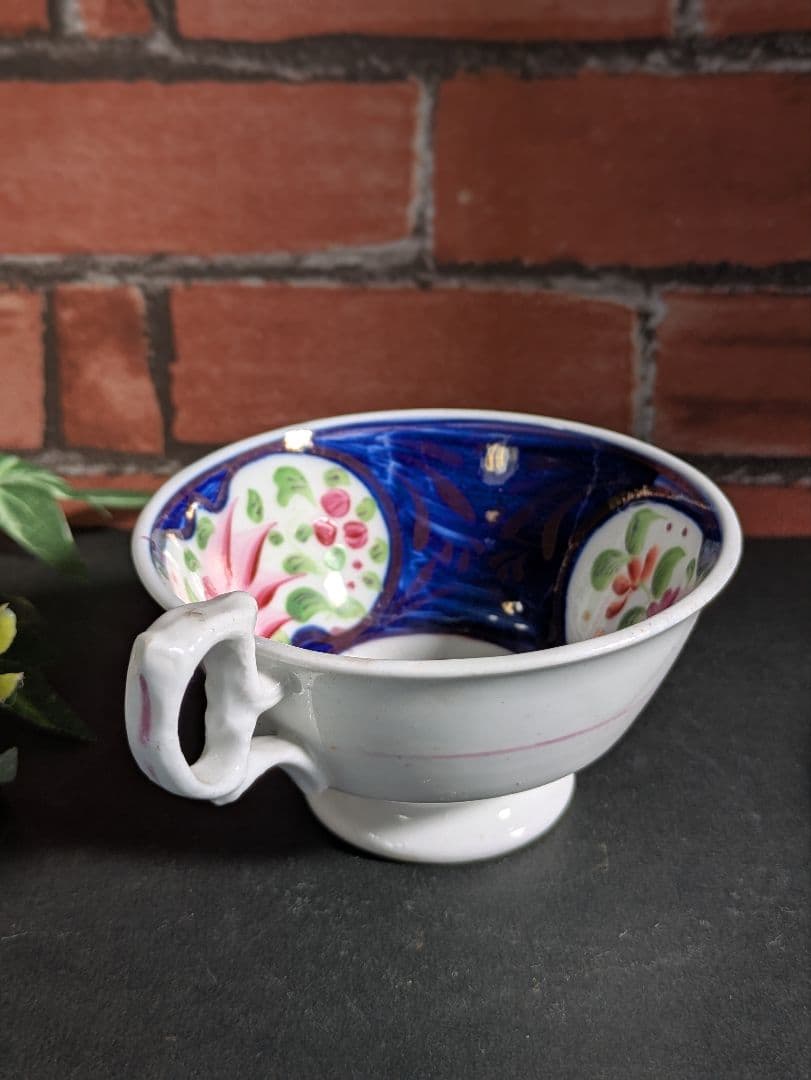 イギリス アンティーク ハンドペイント カップ＆ソーサー