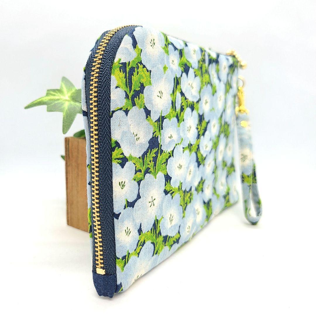 かすみ草◎Handmade L字型ポーチ❣️4点セット◎