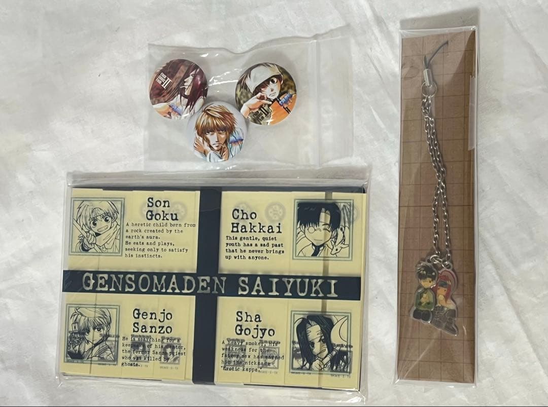 匿名配送/最遊記 缶バッジ3個セット 当時物