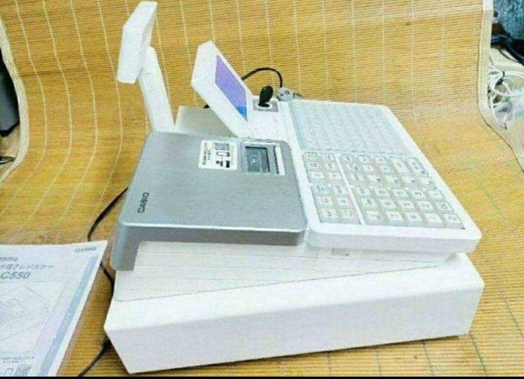 カシオレジスター　SR-C550最新スマホ管理Bluetooth　230300
