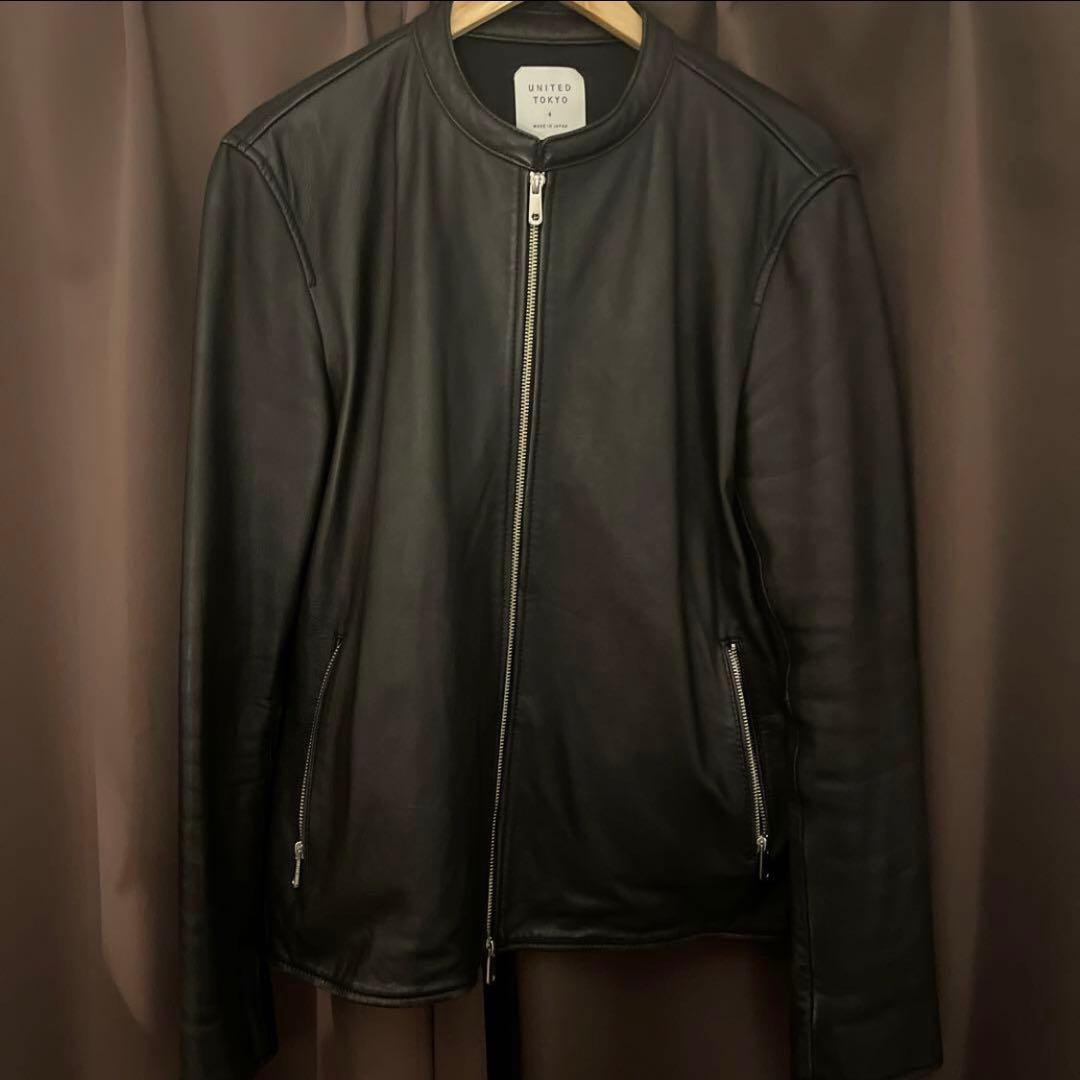 「ミモザ」UNITED TOKYO レザーシングルライダースジャケット