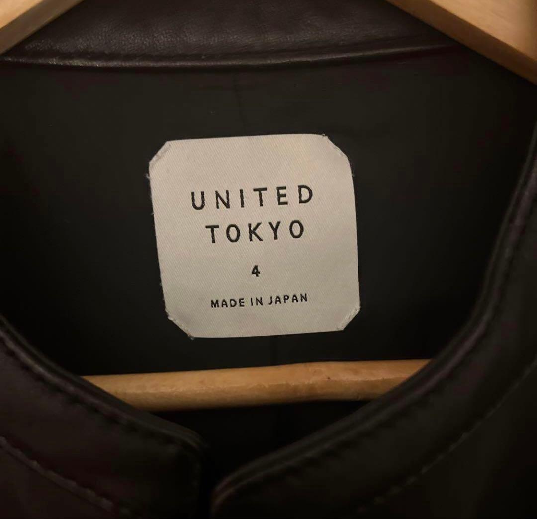 「ミモザ」UNITED TOKYO レザーシングルライダースジャケット