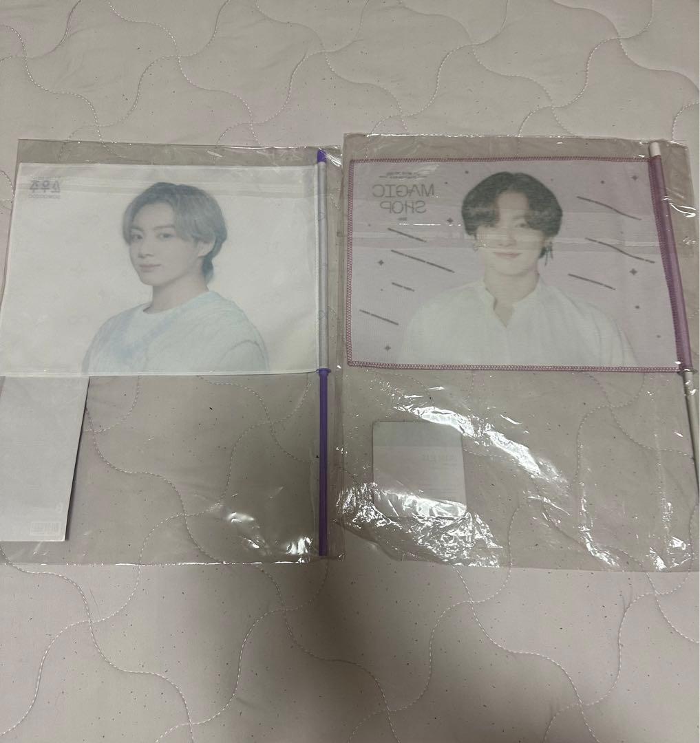 【公式】BTS ジョングク グク セット うちわ プレミアムフォト フラッグ