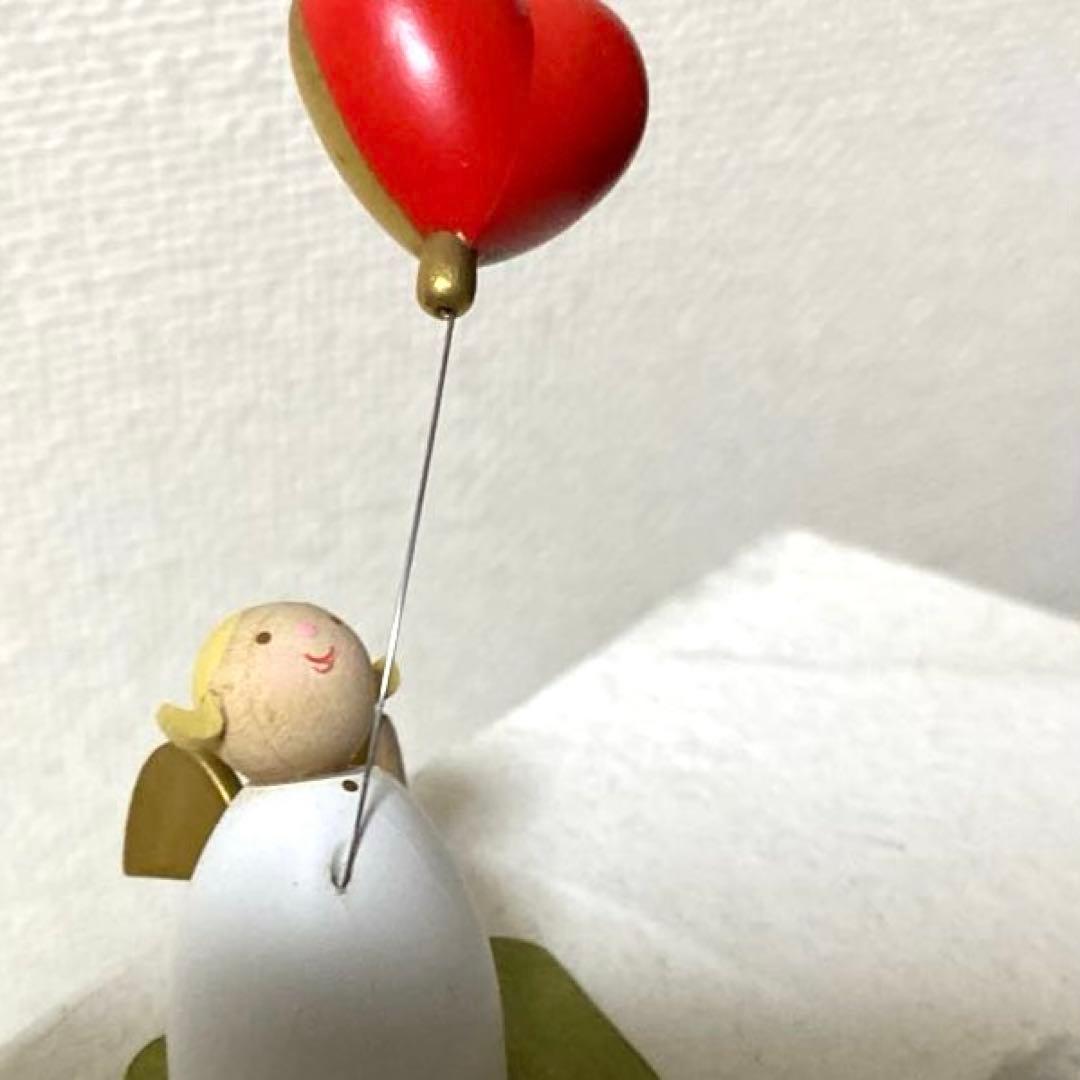 ギュンターライヒェル　ドイツ製　守護天使 ハートのバルーンを持つ天使