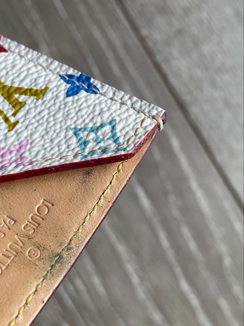 【人気】ルイヴィトン ミラー M92650 マルチカラー ホワイト 鑑定済み