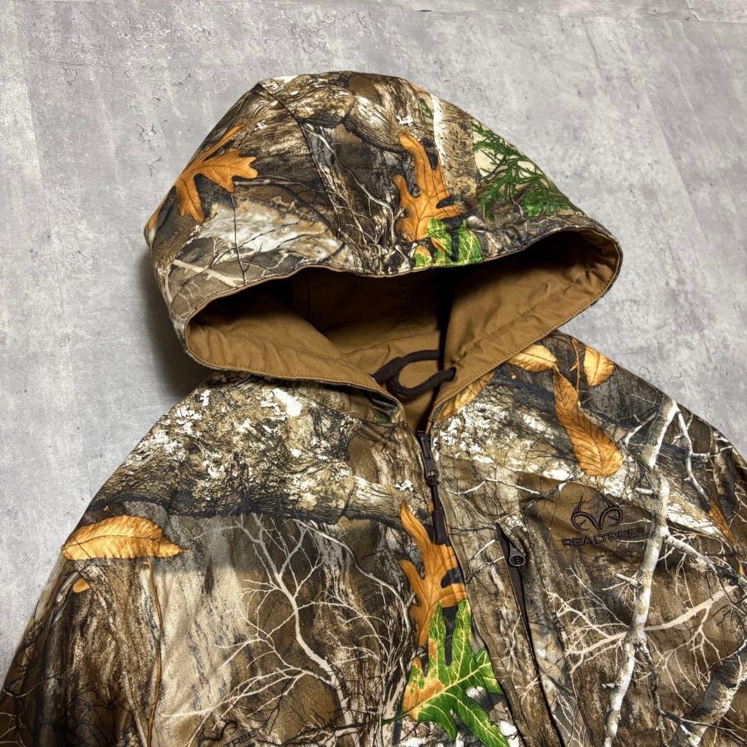 00s REALTREE リバーシブル　アクティブジャケット　ダック　パーカー