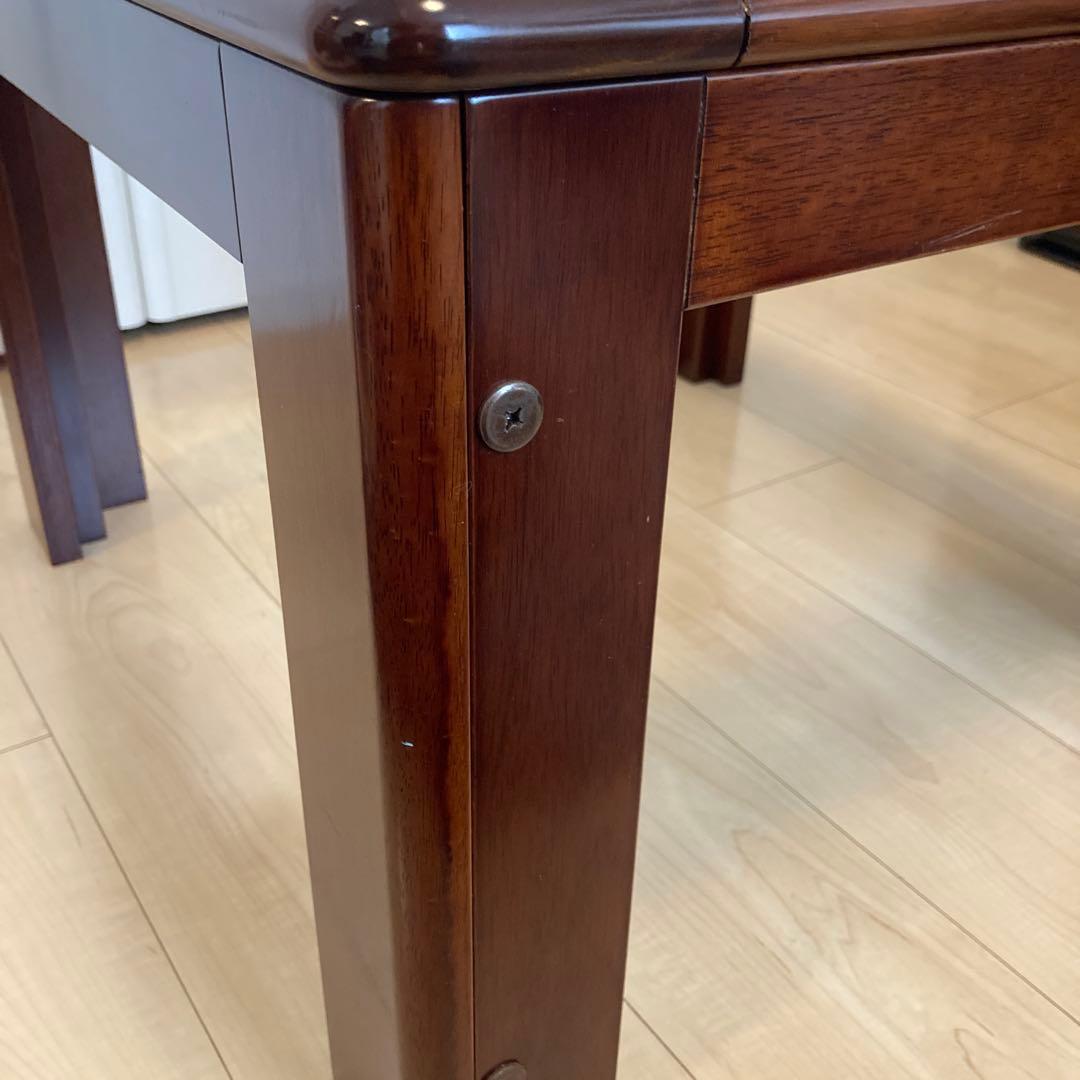 【レア】ビンテージ　カリモク　天板ガラス　サイドテーブル　karimoku