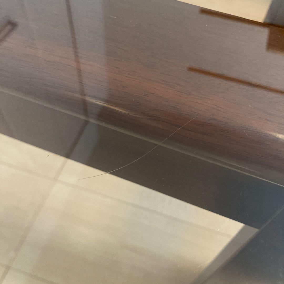 【レア】ビンテージ　カリモク　天板ガラス　サイドテーブル　karimoku