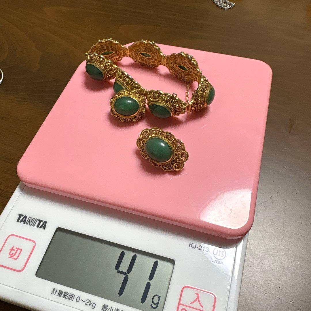 ヴィンテージスタイル ブローチ・コサージュセットシルバー925