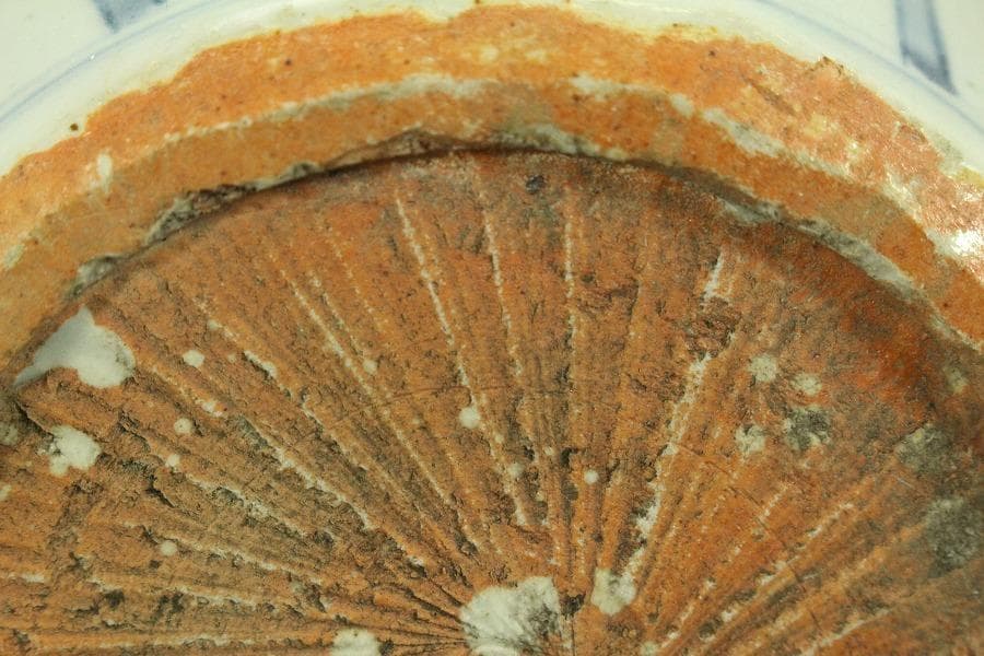 中国美術 青花 染付 人物紋 壷 高23.5cm(LC642)