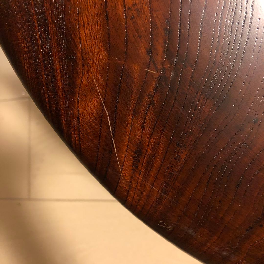 希少【特大47.5cm】天然木 お盆 欅 漆塗り 伝統工芸品 木目 美品