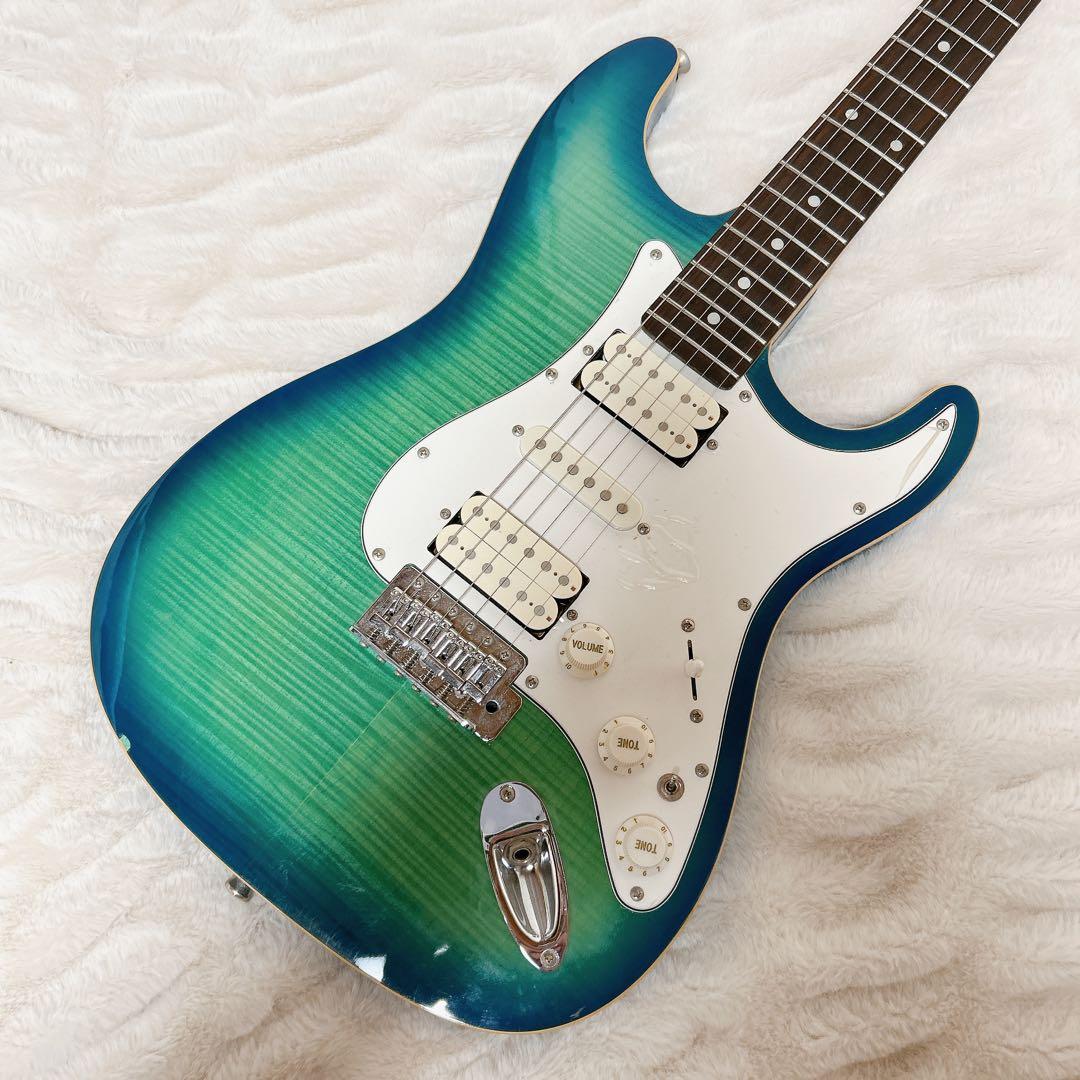 Legend LST-FMX フレイムメイプル ミニスイッチ グリーン ギター