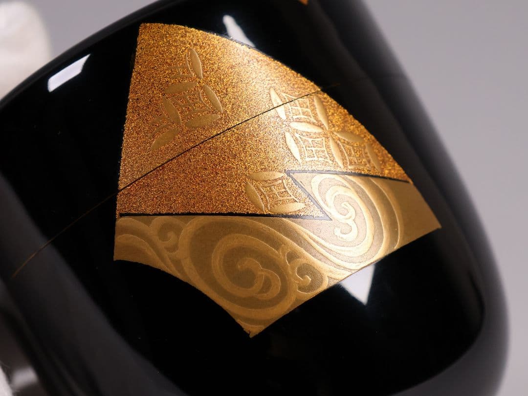 MA741 茶道具 輪島塗 一后一兆 立田川 大棗 金蒔絵 螺鈿 扇面 紅葉